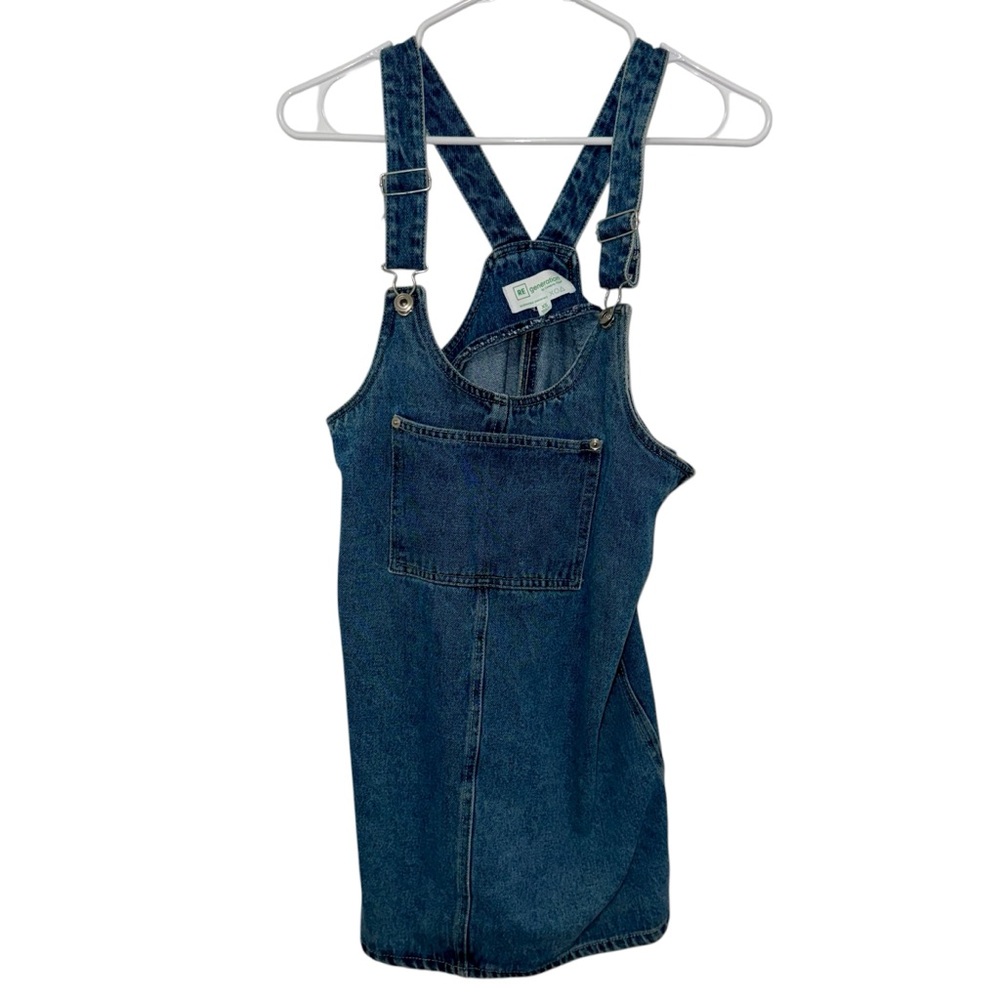 Celebrity Pink Blue Denim Overall Dress
